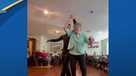 Woman dances waltz for 101st birthday