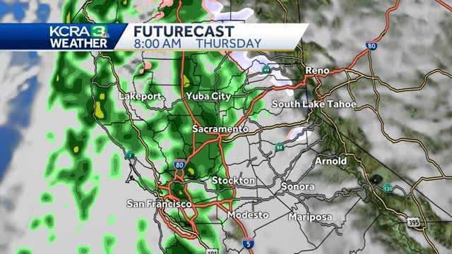 Dry with increasing clouds today but rain arrives Thursday
