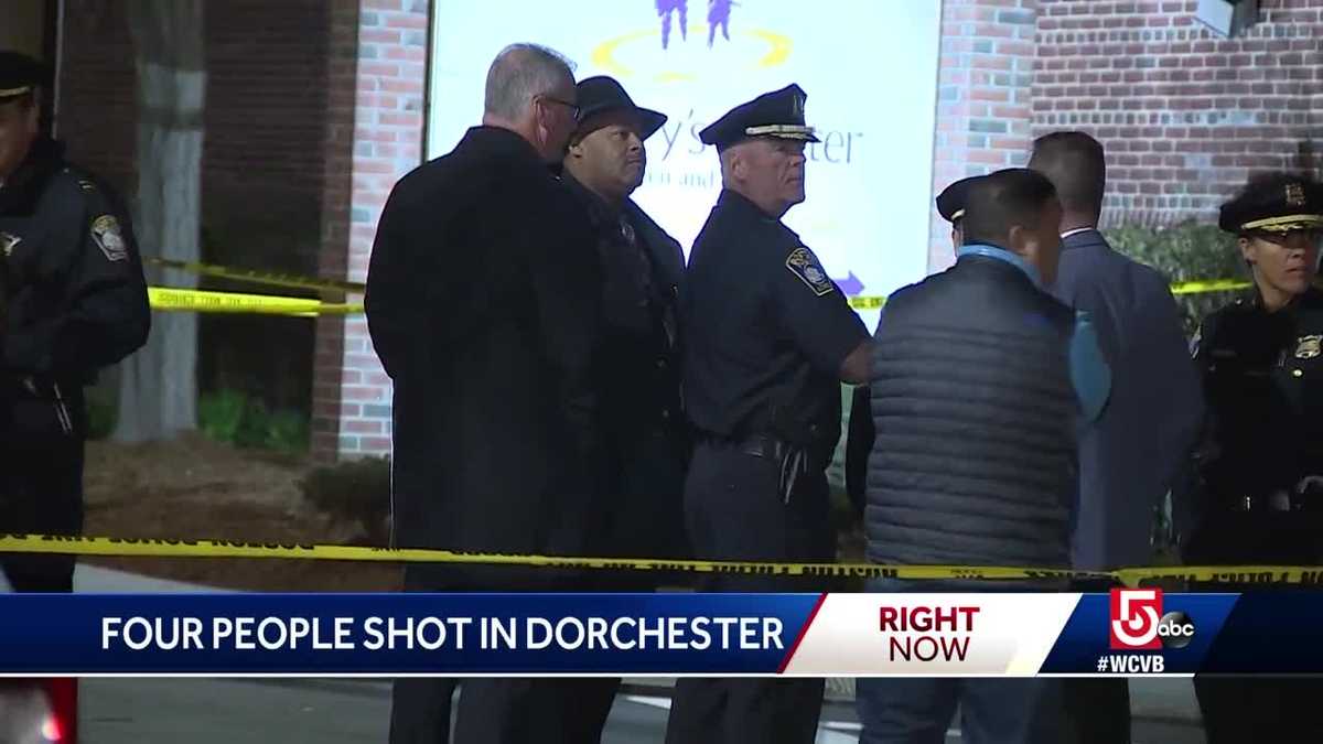 Search on for gunman after 4 shot in Dorchester