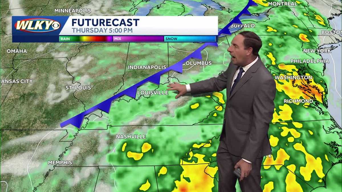 Next front brings a few showers Thursday - WLKY