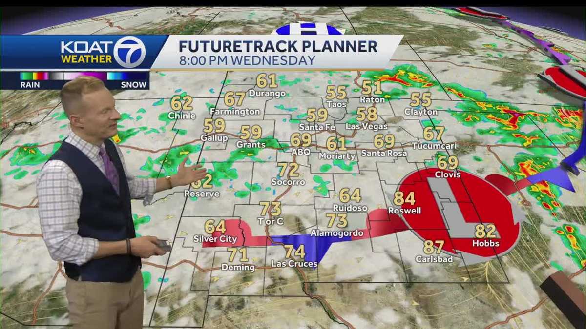 Increasing storms Thursday for New Mexico before warmer weekend