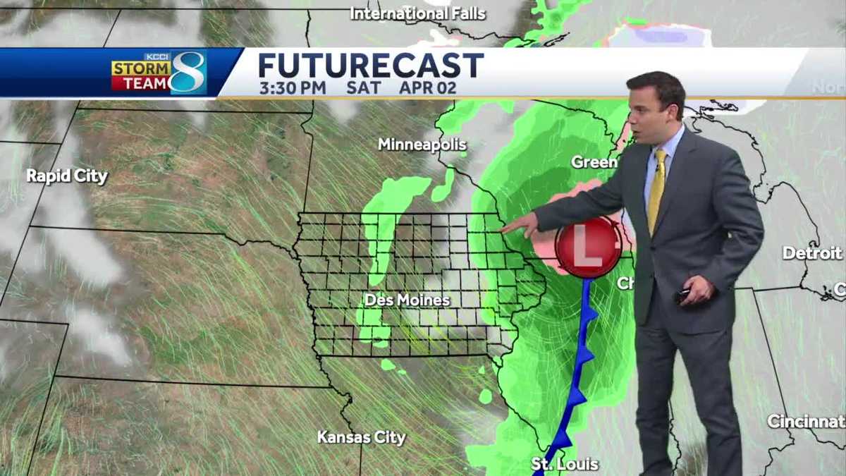 Forecast: Gusty winds arrive as snow moves out of Iowa