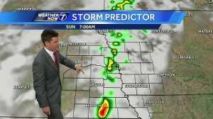 Windy with Spotty Showers Sunday