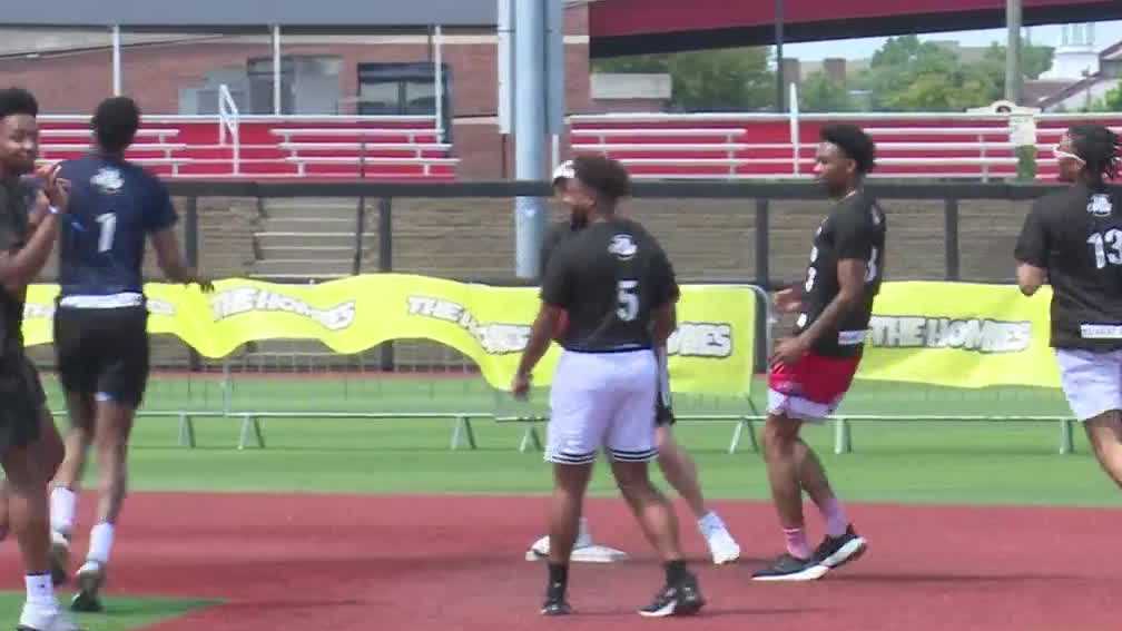 Kentucky celebrities play in Louisville kickball tournament for charity