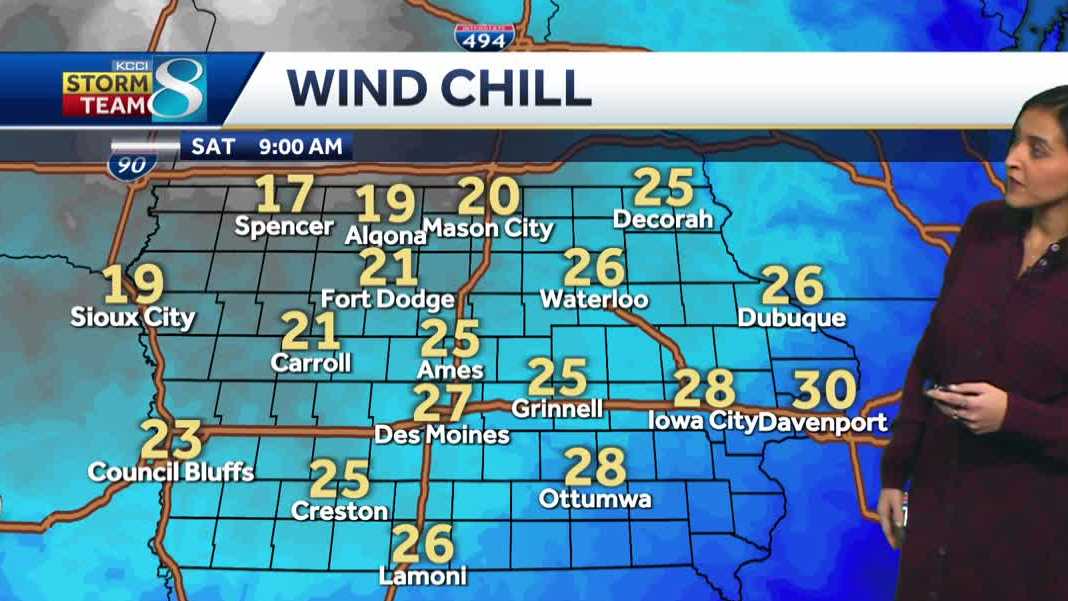 Iowa weather: Light snow possible in northern Iowa