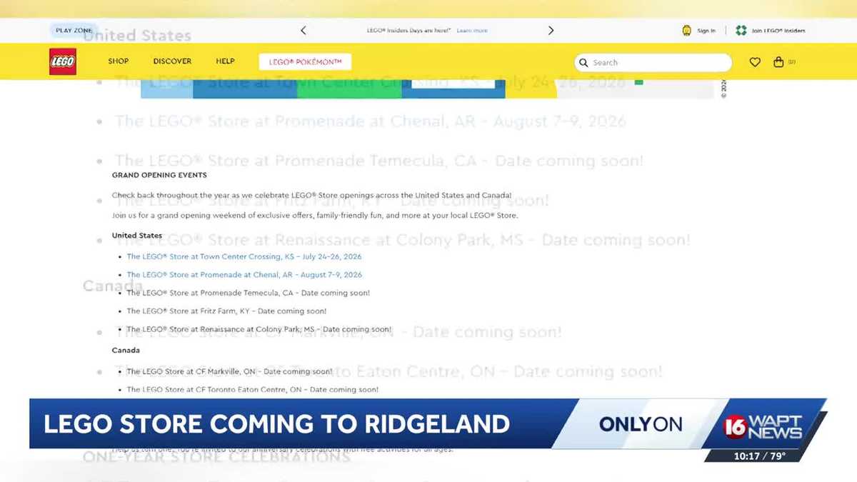 LEGO store coming to Ridgeland after Apple relocates