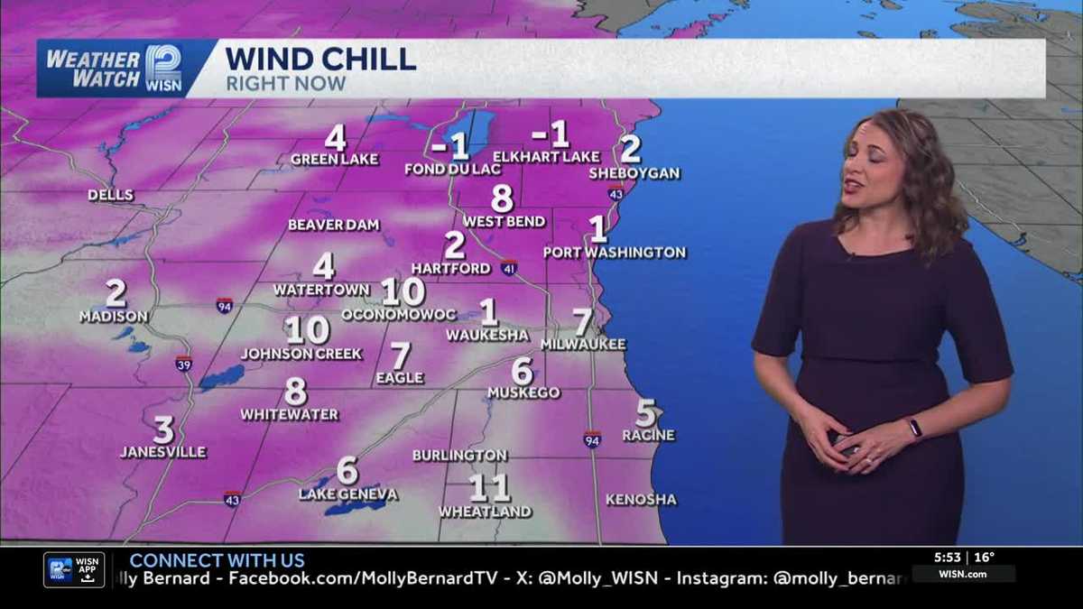 20s today, 30s ahead in SE Wisconsin