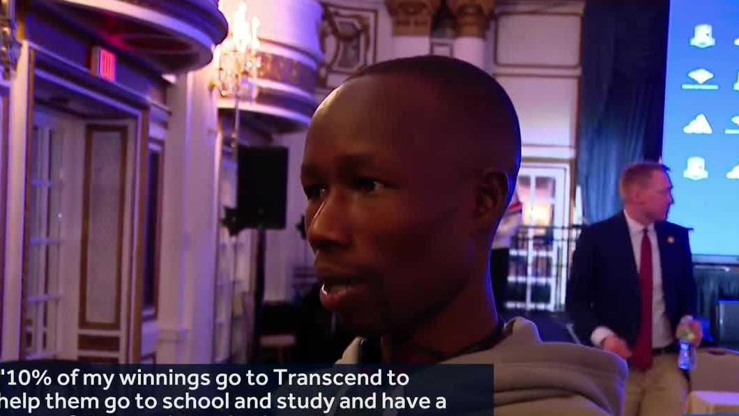 Boston Marathon champion using winnings to support Kenyan children