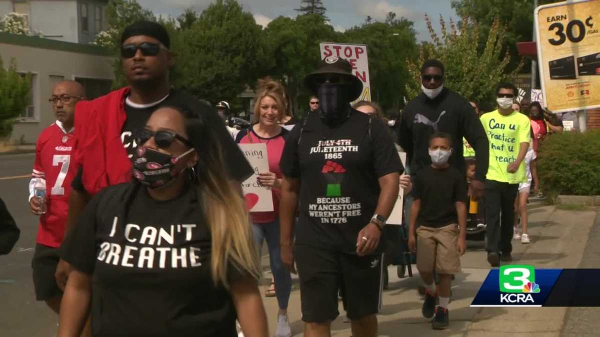 Protesters in Marysville gather for solidarity march