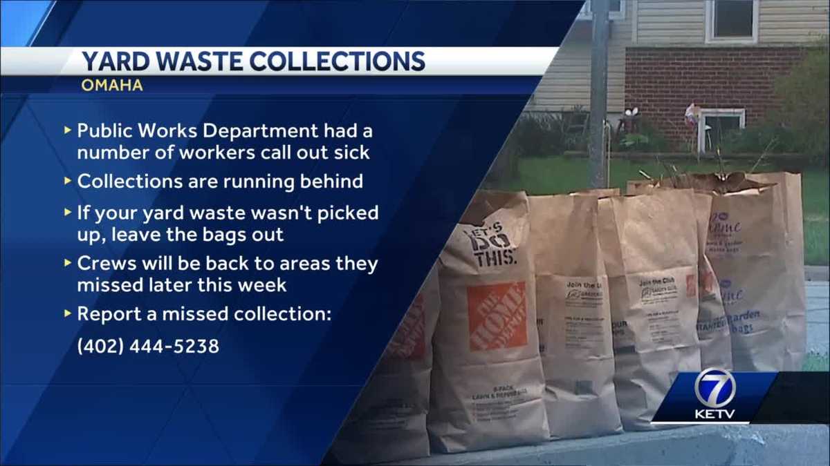 City of Omaha yard waste pickup delayed for some residents