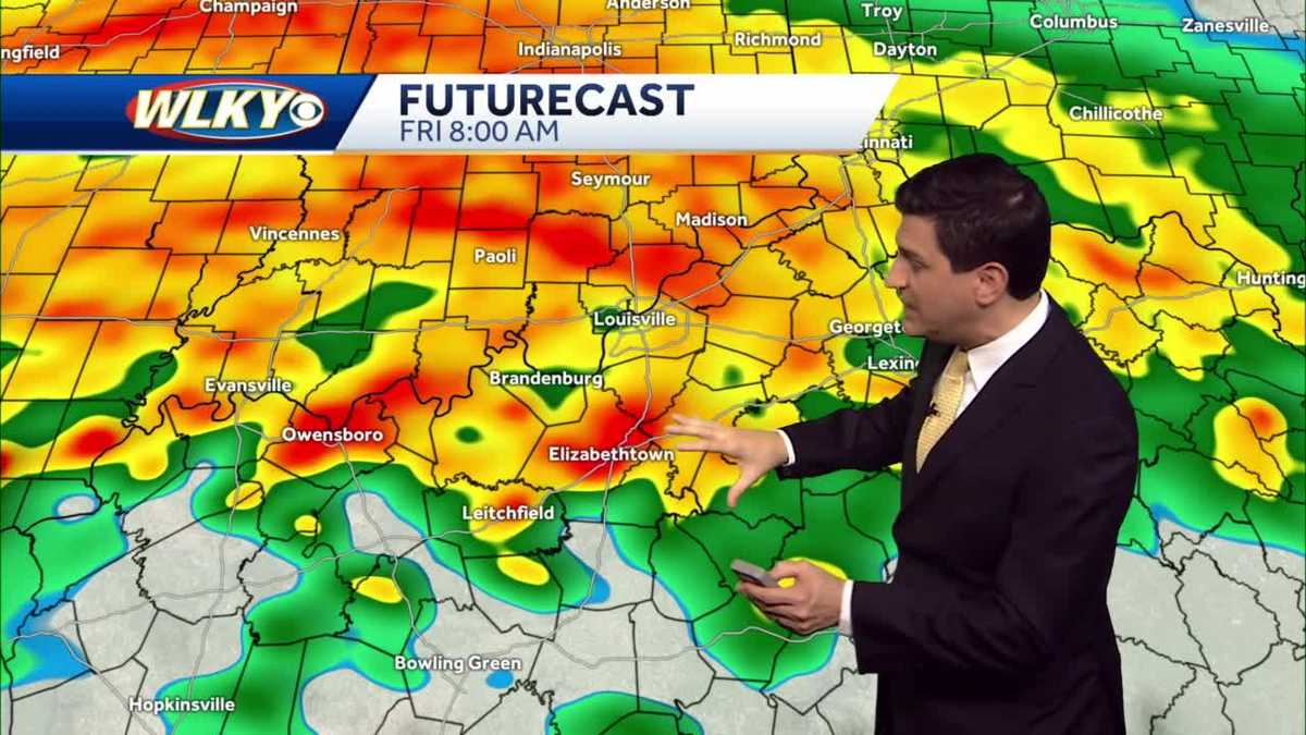 Dry and mild Thursday, heavy rain late tonight