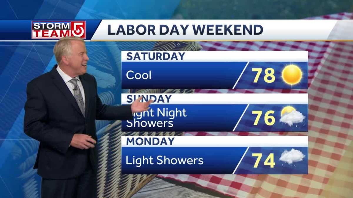 Video Labor Day weekend could feature few showers