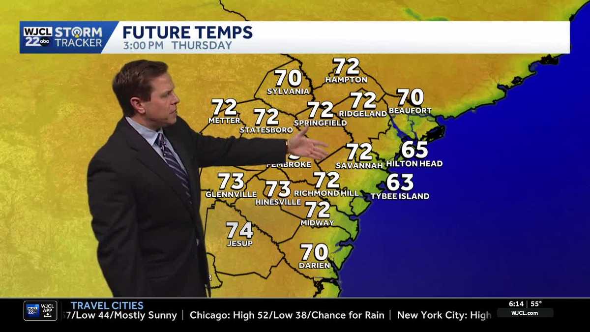 Mild weather for the Savannah area with rain chances on the way - WJCL