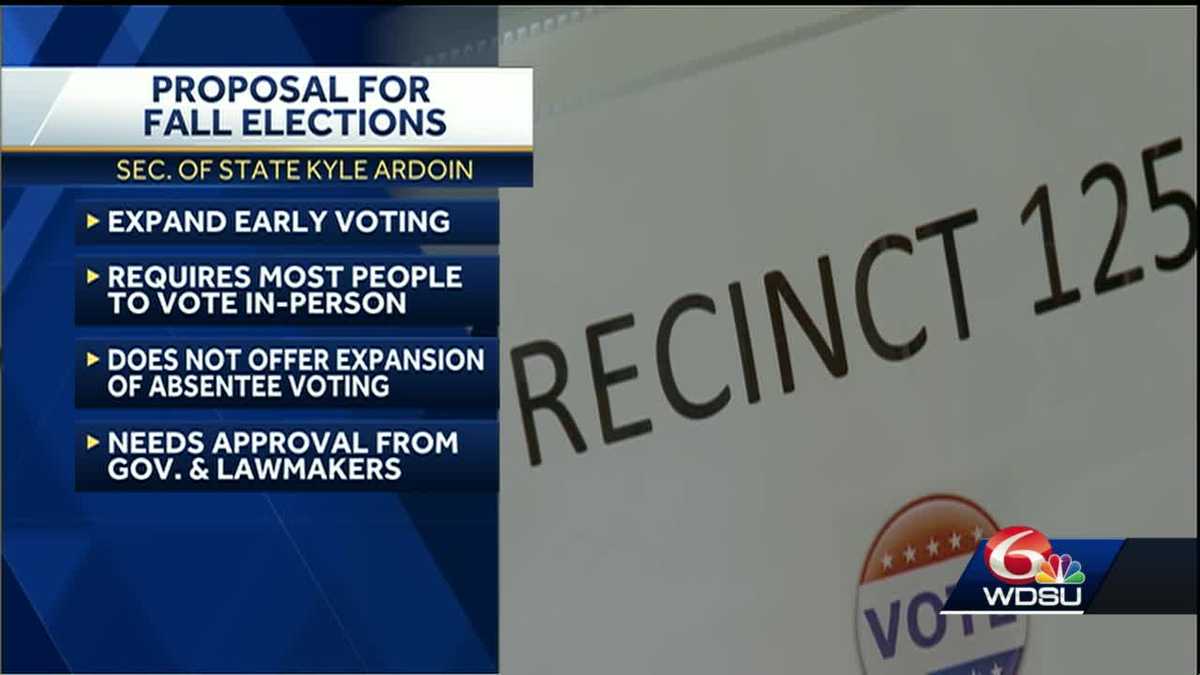 Louisiana election plan limits mailin ballots to COVID19 patients