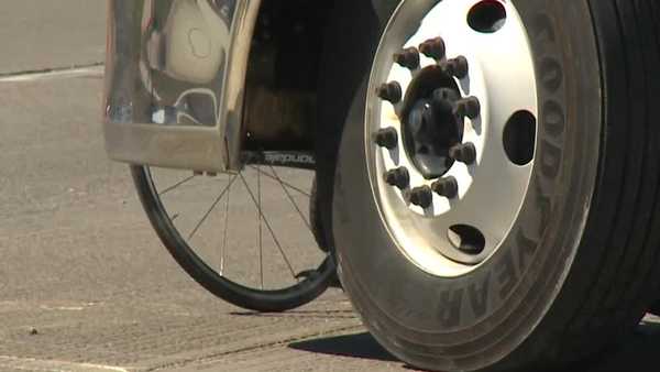 man hospitalized with critical injuries after semi-truck hits bicycle in waukee