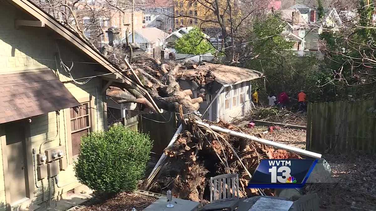Cleanup underway after Sunday morning storm