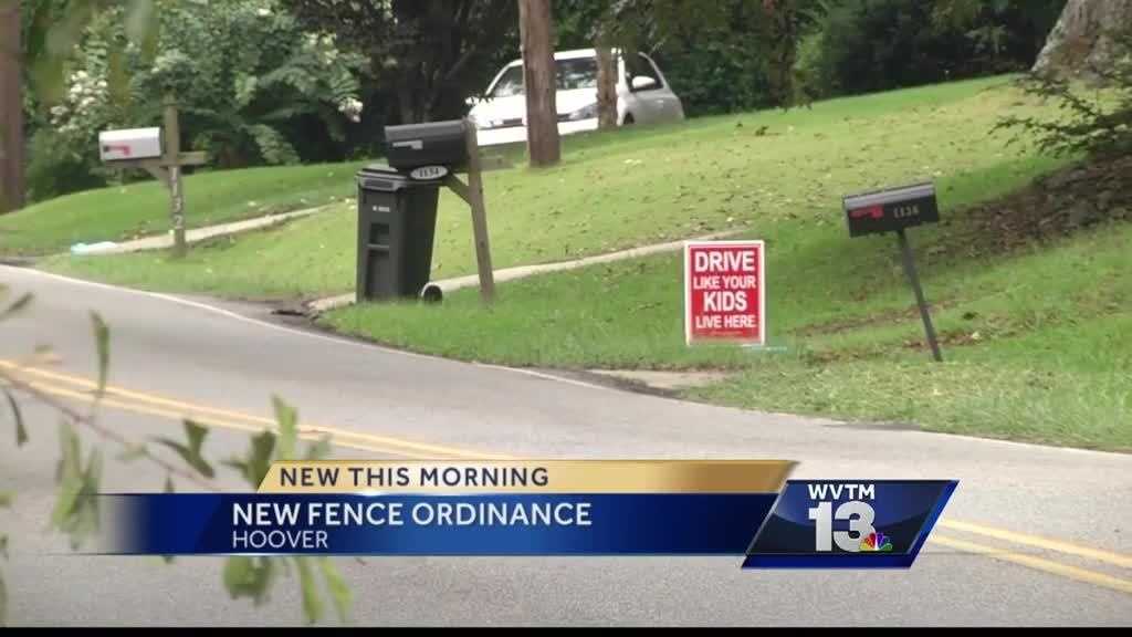 New fence ordinance now in effect in Hoover