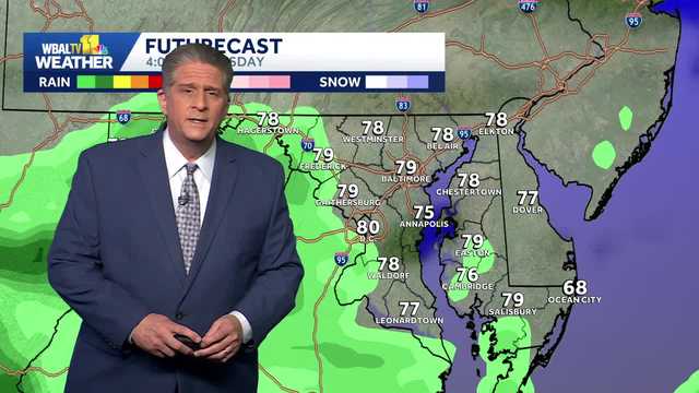 More rain for Baltimore on Monday