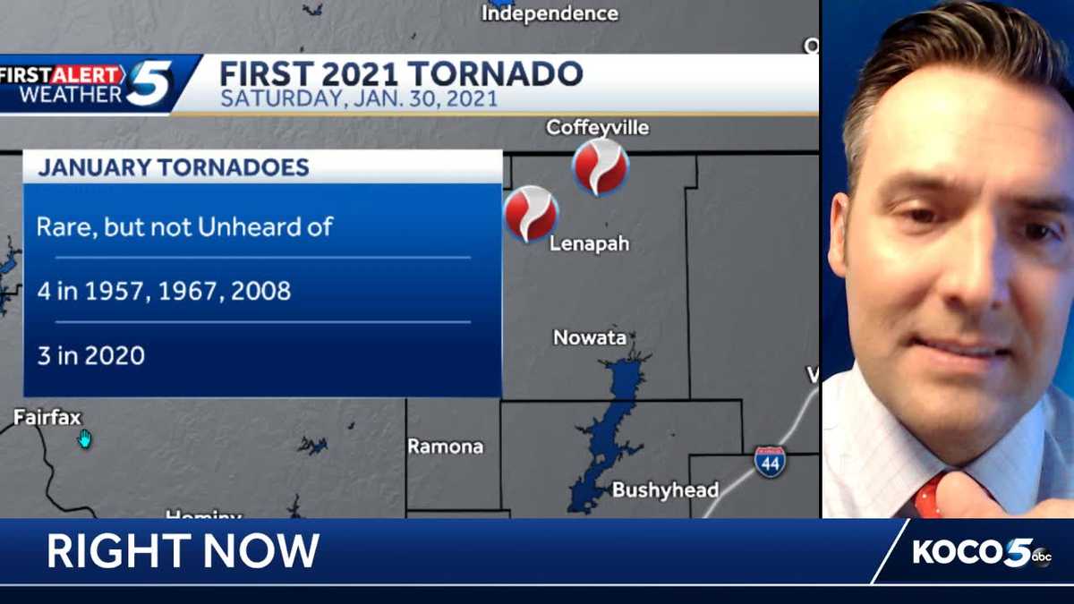 Oklahoma's first tornado of 2021