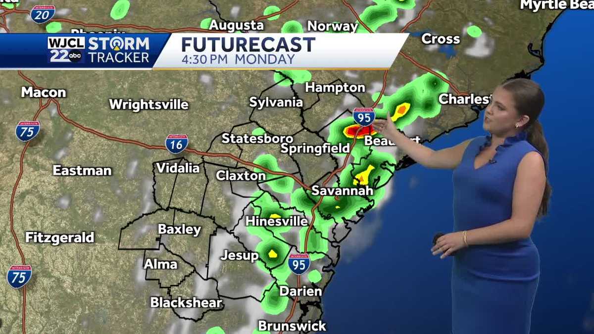 Scattered showers and storms continue throughout the work week - WJCL
