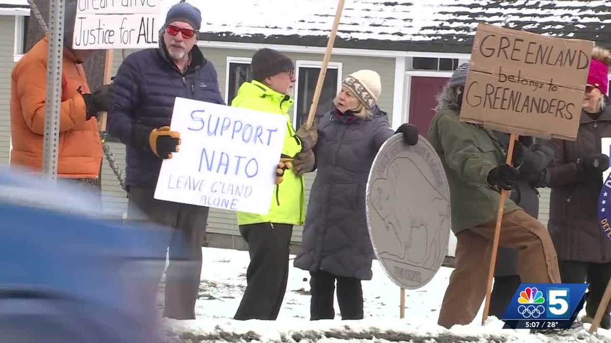 Hundreds gather in Waitsfield, Vermont for peaceful protest on Martin Luther King Jr. Day