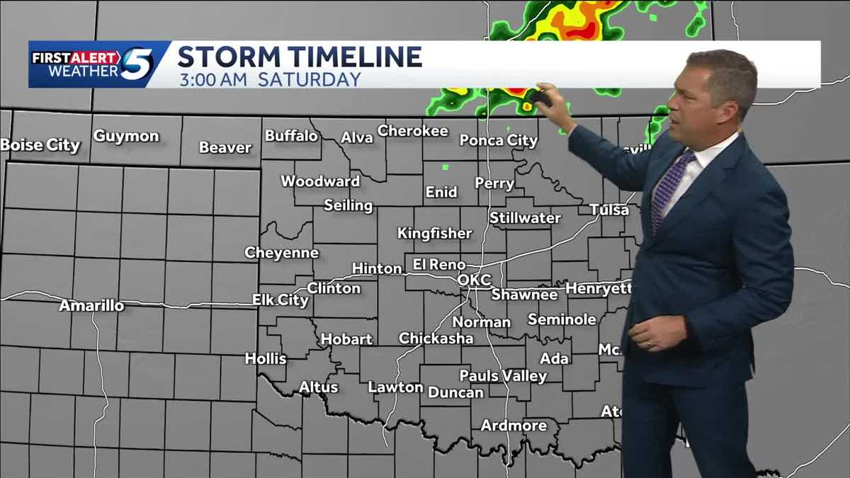 Severe storm chances return Friday Night