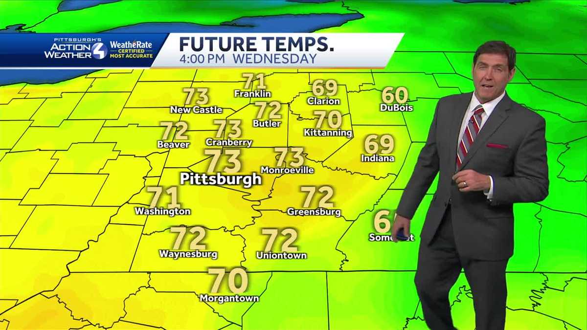 Sunny Tuesday; rain returns Wednesday