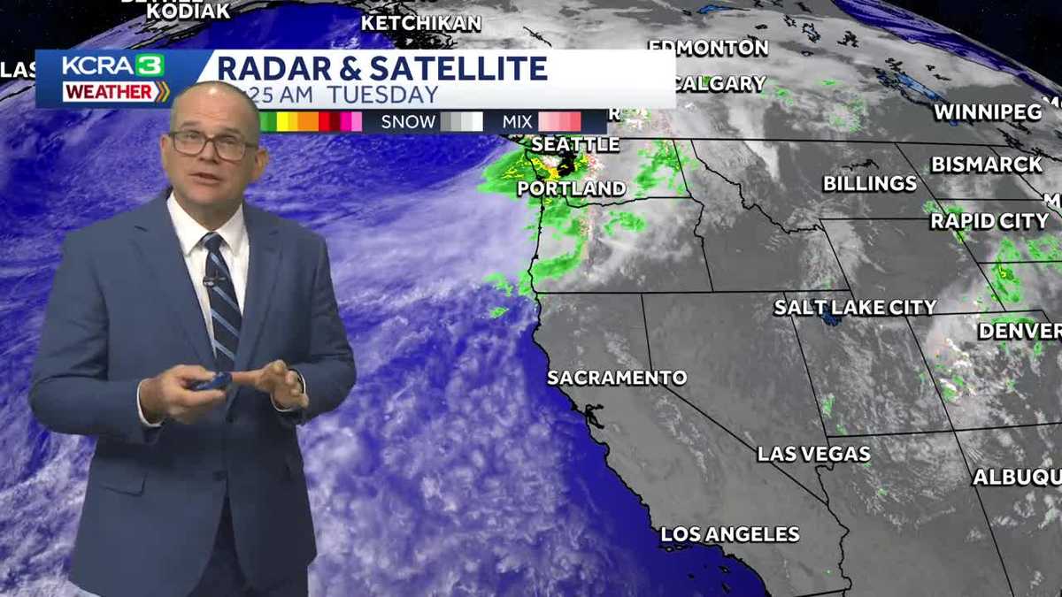 A few mountains showers & north winds developing in Northern California
