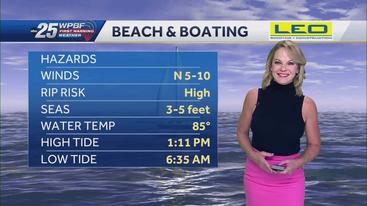 Sunny, Dry, and Seasonable for South Florida