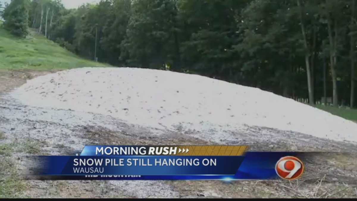 Wisconsin STILL has snow on the ground.. on June 30