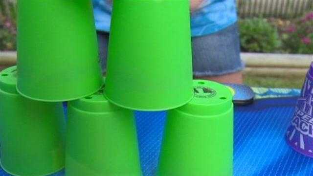 Baltimore County girl becomes 'speed stacker'