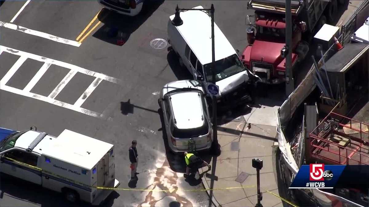 Boston police officer struck by vehicle in Jamaica Plain