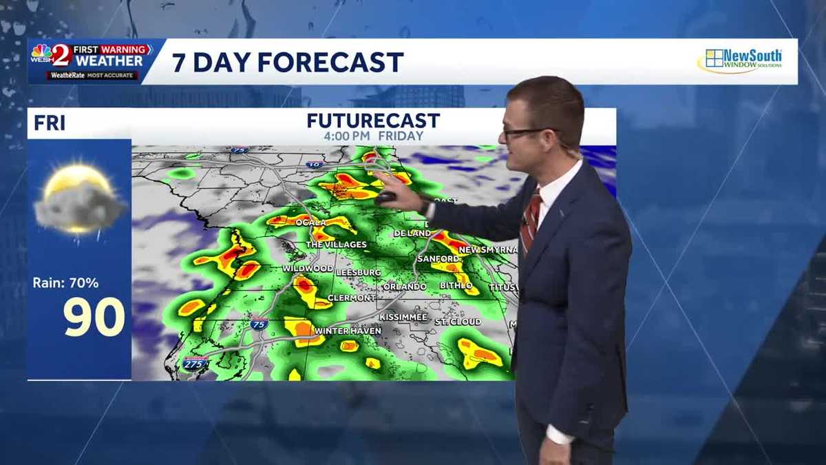 Rain chances increase across Central Florida this weekend - WESH