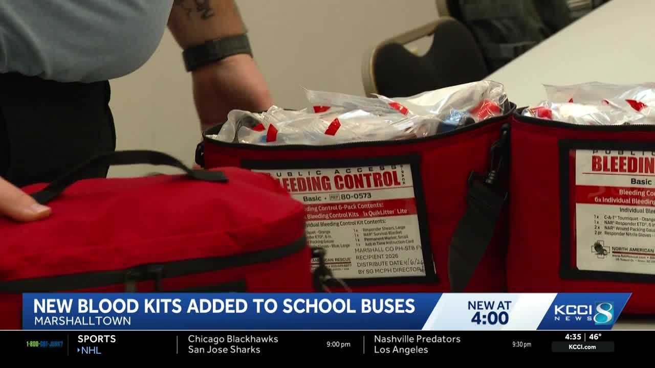 Marshalltown school buses stocked with lifesaving kits