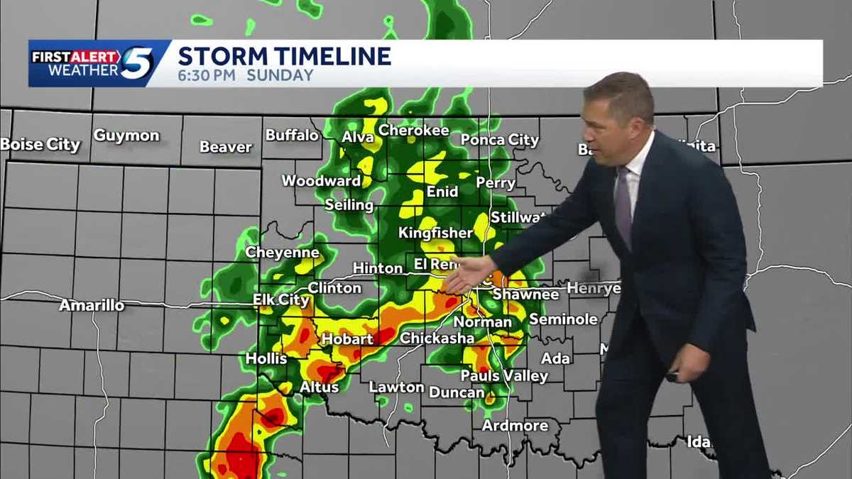 TIMELINE: More rain on the way for much of Oklahoma