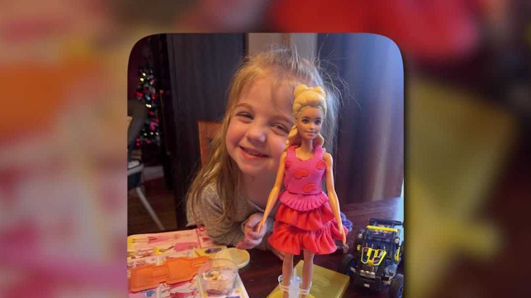 'She's very tough': Omaha 3-year-old battles multiple health conditions, including a cyst on her brain