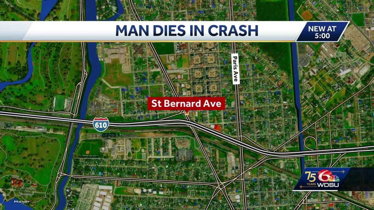 New Orleans police investigating a fatal car crash early Saturday morning