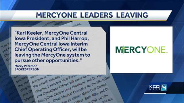 Top leaders leaving Des Moines MercyOne Central Iowa - Vimarsana News