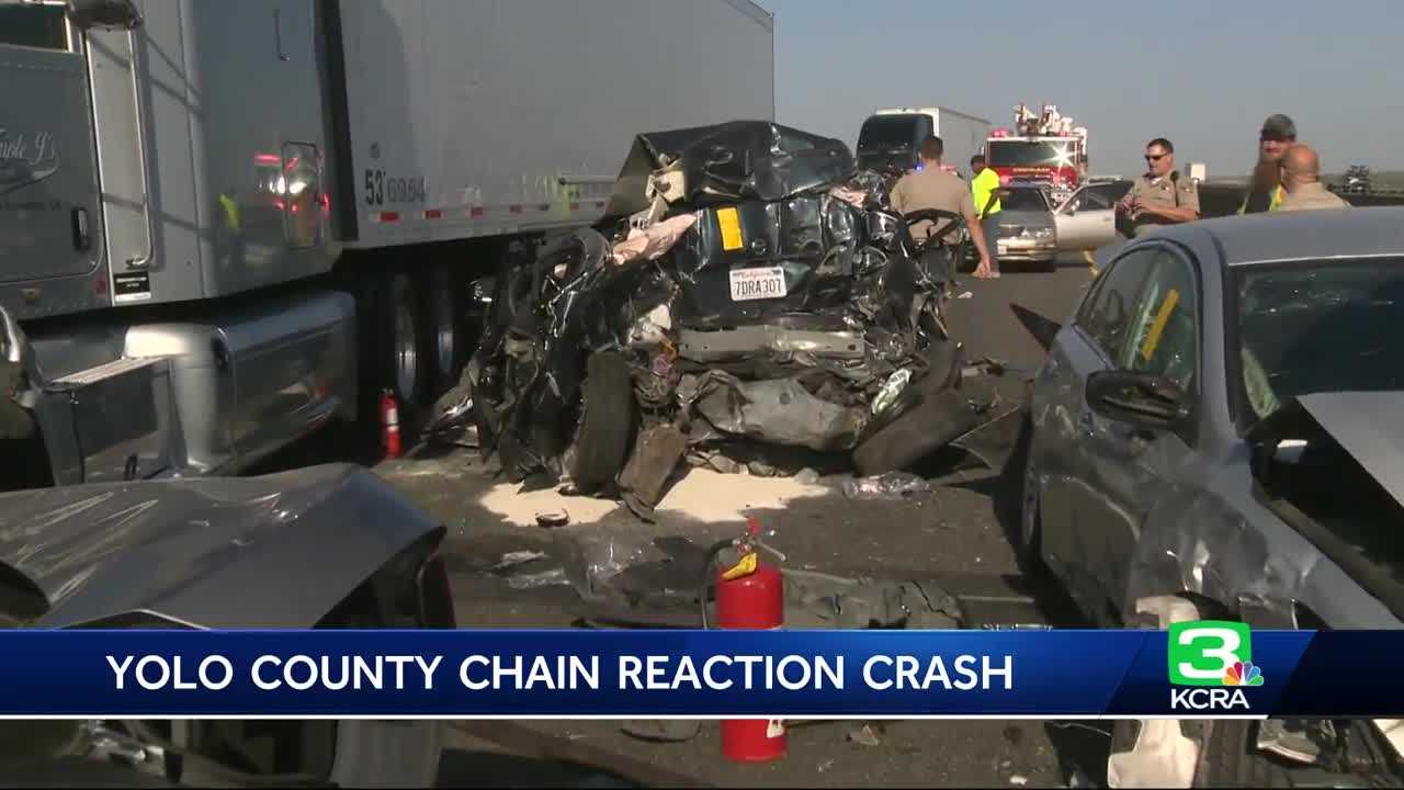 Multi-vehicle Crash Closes I-5 South Near Woodland