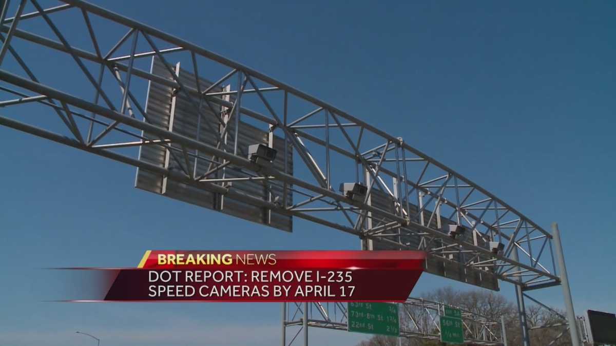 DOT calls for Interstate 235 traffic cameras to be removed