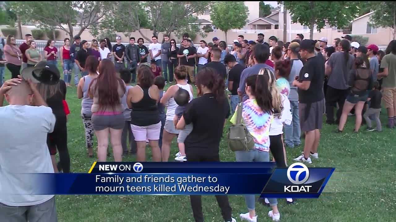 Family And Friends Hold Vigil For Teens Killed Wednesday