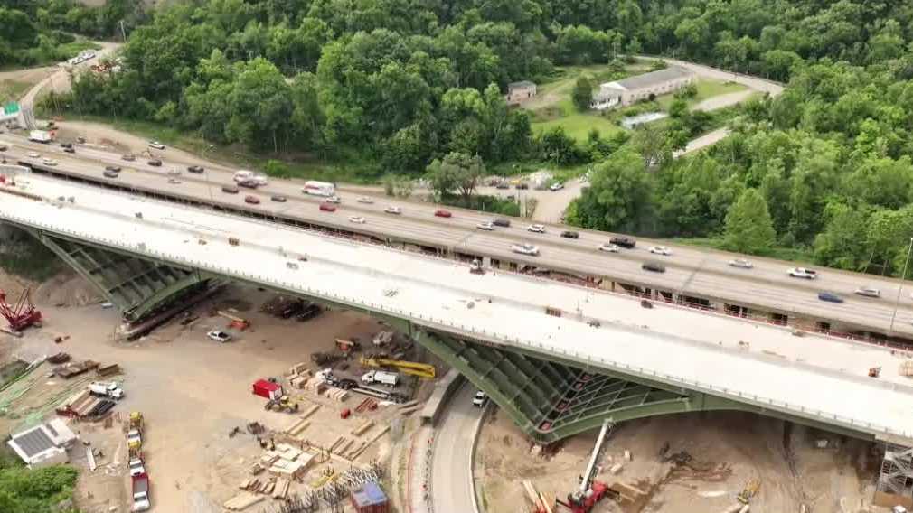 376 Bridge Closure: Test slide moves new bridge ahead of Parkway East shutdown
