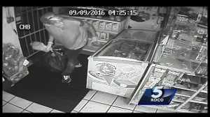 Iron Man burglar caught on camera stealing from metro store