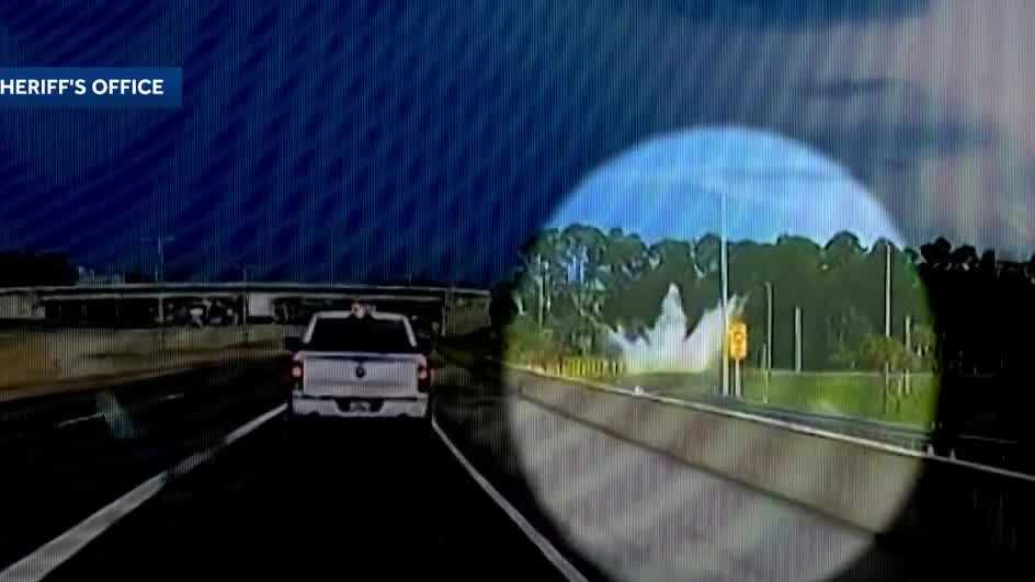 Volusia deputy, K-9 unhurt after patrol vehicle crashes into retention pond