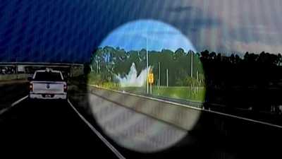 Video: Florida patrol vehicle crashes into retention pond with deputy and K-9 insidewdsu
