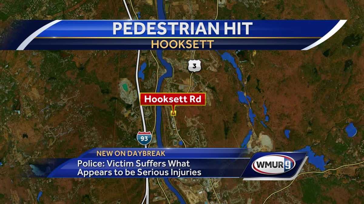 Hooksett police: Pedestrian seriously injured in crash