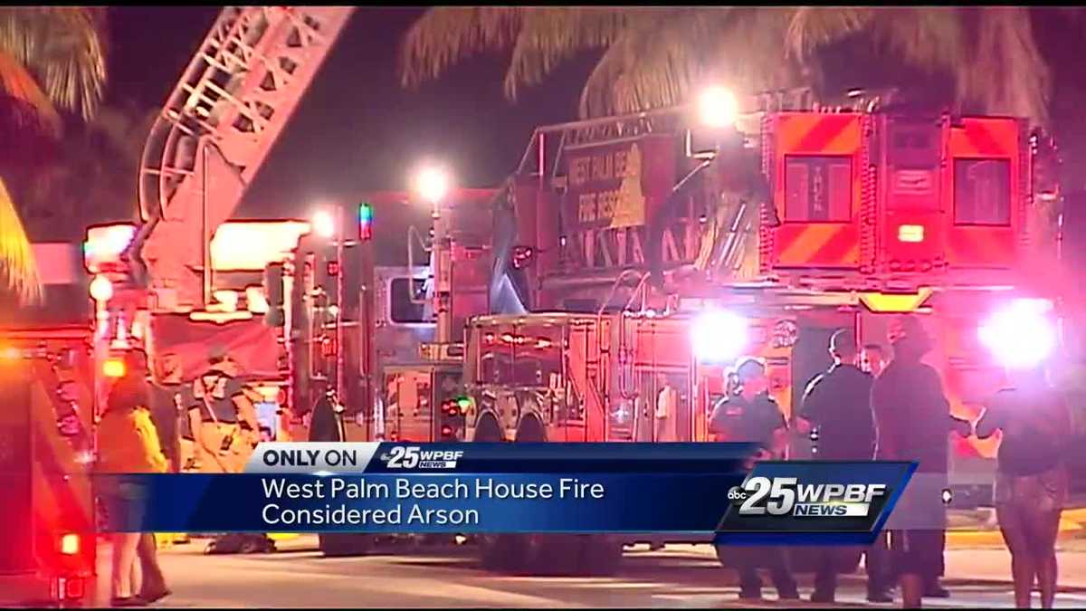 West Palm Beach house fire considered arson