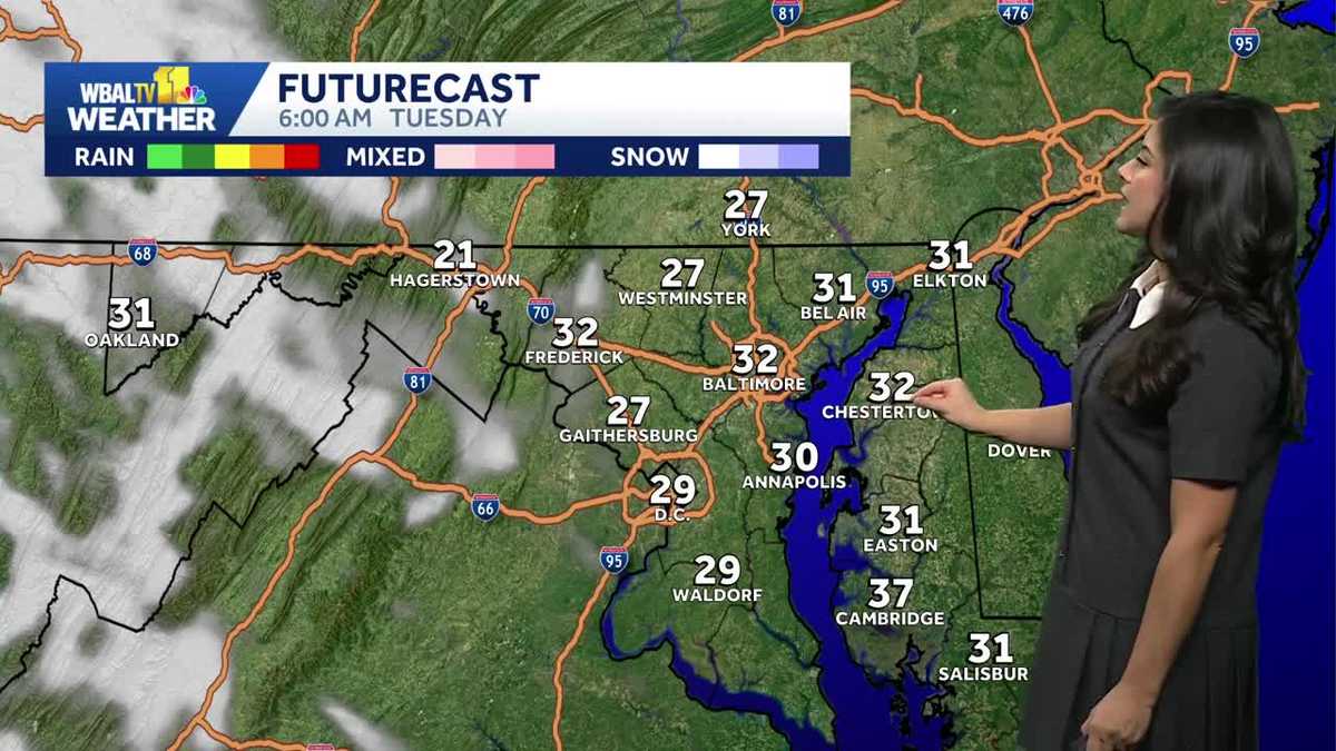 Breezy and much cooler to start the week