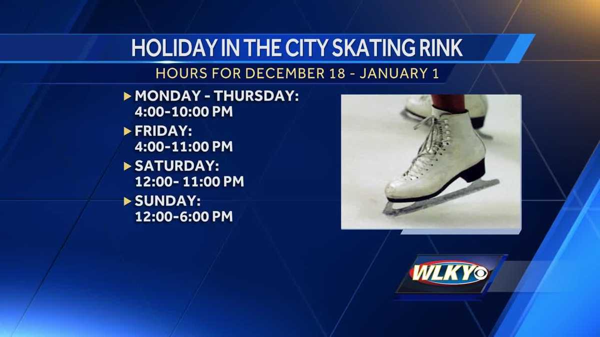 Holiday in the City skating rink open 7 days a week