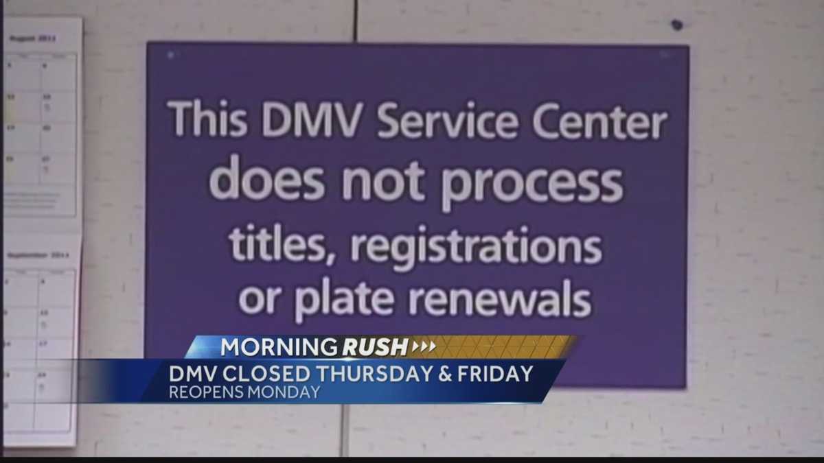 Wisconsin DMV offices closed Thursday, Friday